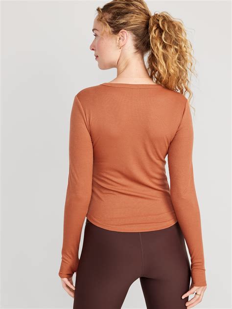 UltraLite Fitted Rib Knit Top Old Navy