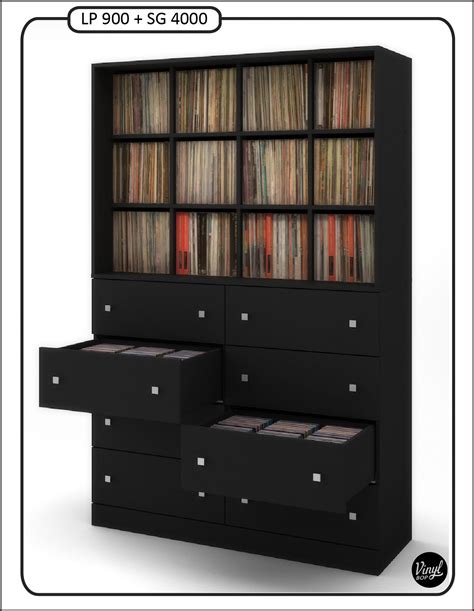 Mueble Para 900 Discos De 12 Lp Y 4000 Discos De 7 Singles Y Ep