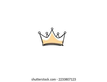 Crown Vector Hand Drawn Design Stock Vector (Royalty Free) 2233807123 ...