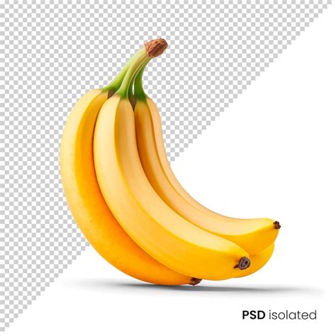 Premium PSD Banana Isolated On Transparent Background