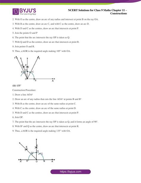 Ncert Solutions Class 9 Maths Chapter 11 Constructions Byju S