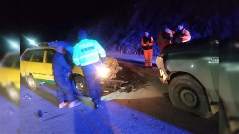 Huayllay Heridos Deja Choque Frontal Entre Camioneta Y Auto A La