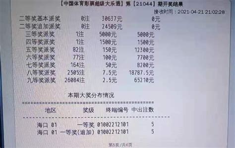 6592万元！海南体彩大乐透大奖破历史纪录 新闻中心 南海网