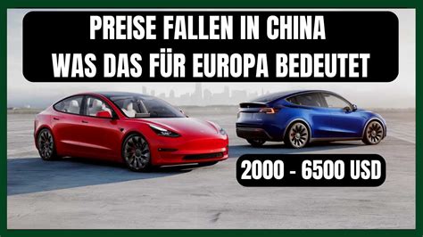 Tesla Preise Fallen In China Was Das F R Europa Bedeutet Youtube