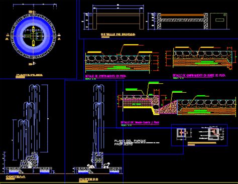 Fuente De Agua En Autocad Descargar Cad Kb Bibliocad