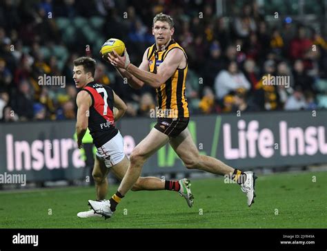 Ben Mcevoy Of The Hawks During The Round 14 Afl Match Between The