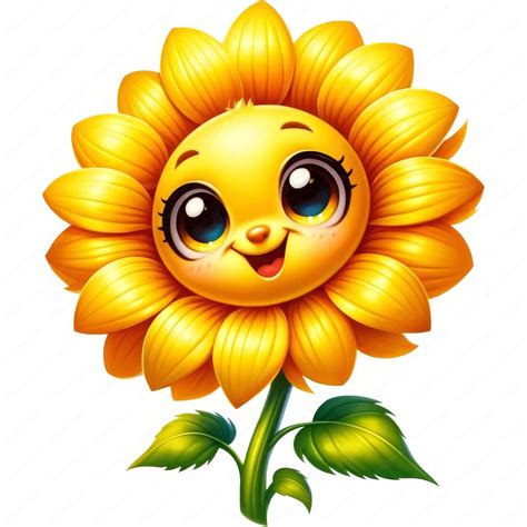 Cute Sunflower Clipart Adorable Sunflower Clipart Bundle 10 High ...