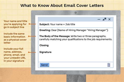 Sample Email Cover Letter Message To A Hiring Manager