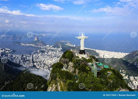 El Redentor Bahía De Guanabara Sugar Loaf Mountain Foto de archivo