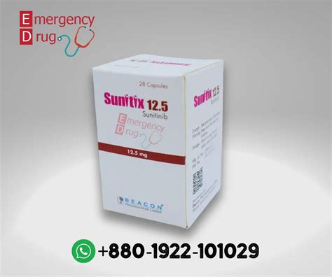 Sunitix (Sunitinib) 12.5 MG - 28 Capsules - Buy Medicine Online