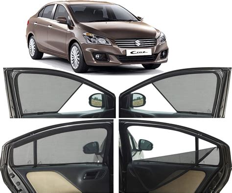 Able Sporty Car Magnetic Sun Shade Curtains With Zipper For Maruti CIAZ