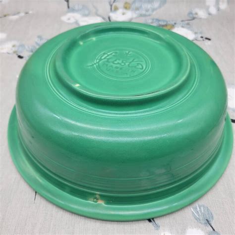 Vintage Fiesta Green Nappy Bowl Vintage Fiesta Ware Homer Laughlin Antique Fiesta Green Fiesta