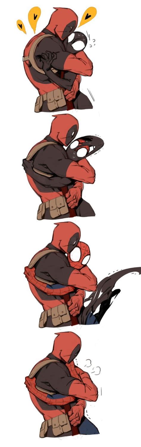 Deadpoolspider Man Spideypool Deadpool And Spiderman Deadpool X