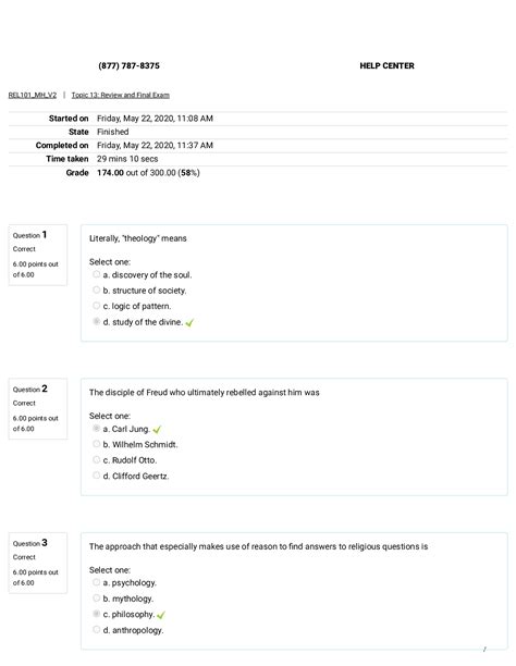 SOC REL 101 Graded Final Exam Questions And Answers Straighterline