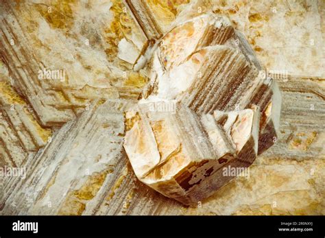 Muscovite Mica Sheet Macro Detail Texture Background Close Up Raw