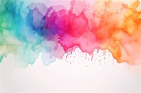 Premium Photo Abstract Watercolor On White Background