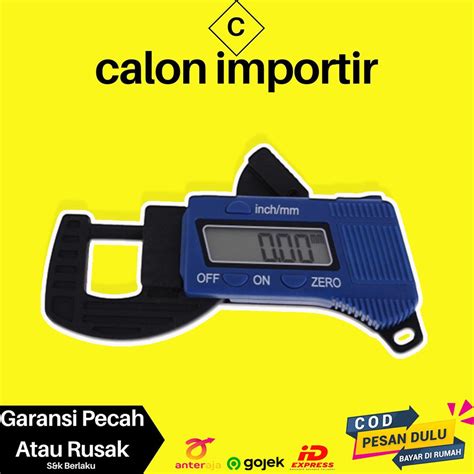 Jual Alat Pengukur Ukur Ketebalan Benda Digital PenggarisMicrometer