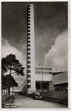 Helsinki Stadion Helsingfors Finland 1938 Art Deco Architecture City