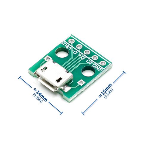 Модуль microUSB PCB гнездо на плате - купить в Киеве по выгодной цене ...