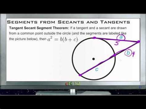 Segments from Secants and Tangents Principles - Basic ( Video ...