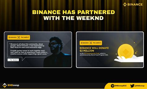 BNB Swap On Twitter Binance Has Partnered With Theweeknd For The