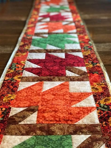 Maple Leaf Block Maple Leaf Table Runner Pattern Instant Download Pdf