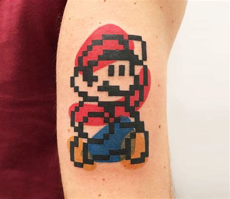 Super Mario Tattoo By Mambo Tattooer Photo