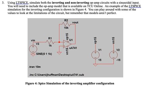 Solved Using Ltspice Simulate Both The Inverting And Non Inverting Op