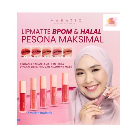 Jual Mahatic Lip Matte Lipe Cream Matte Nude Lipstik Anti Kering Tahan Lama Transferproof By Oki
