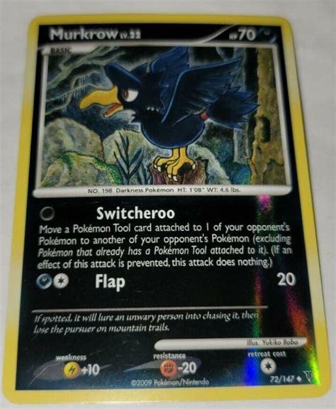 Murkrow Reverse Holo Prices Pokemon Supreme Victors Pokemon Cards