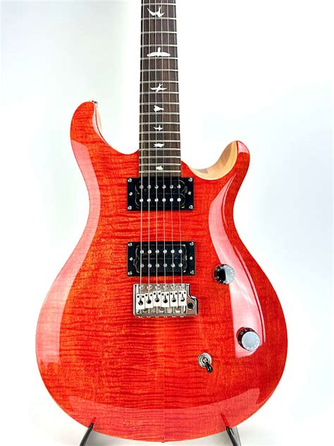 Prs Se Ce 24 Electric Guitar With Gigbag Blood Orange Reverb