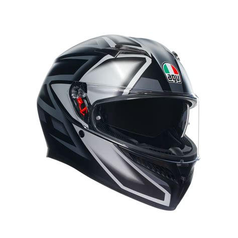 Agv K3 Mplk Compound Matt Black Grey Kapalı Kask