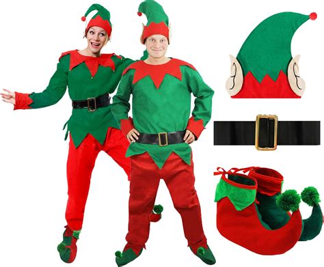 I LOVE FANCY DRESS LTD ELF WICHTEL HEINZELMANN KOSTÜM VERKLEIDUNG ROT