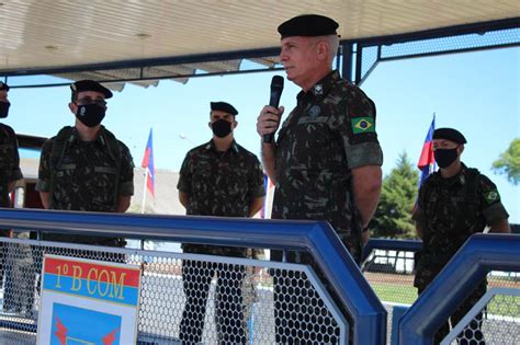 1º Batalhão de Comunicações Visita do Comandante da Artilharia