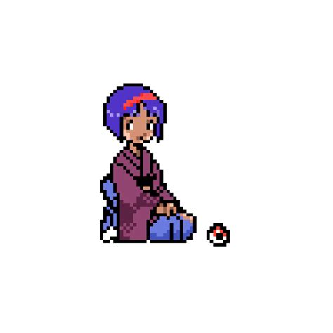 Editing Pokemon Trainer Erika Free Online Pixel Art Drawing Tool