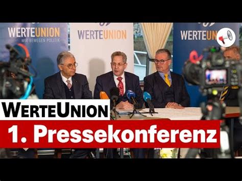 1 Pressekonferenz Der Neuen Partei WerteUnion Sovereign Media