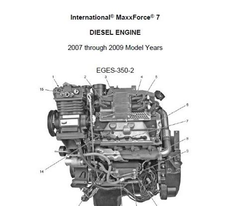 2007 2009 Navistar International Maxxforce 7 Series Diesel Engine Diagnostic Troubleshooting