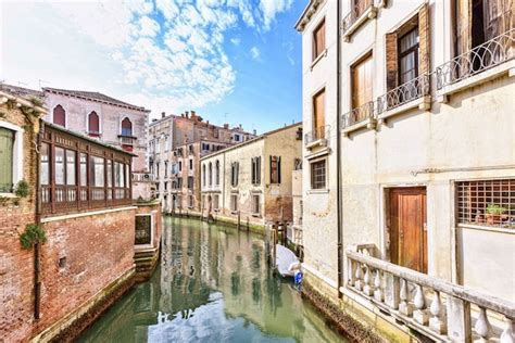 Premium Photo | Venice scenic old streets water canal