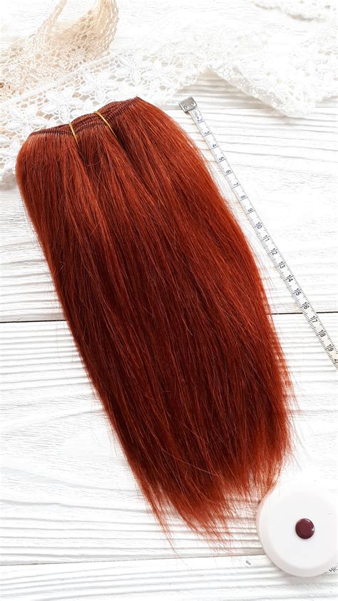 Mohair Weft Straight Doll Hair Wefted Mohair For Wig Making Etsy