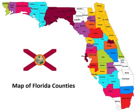 Florida Counties. List Alphabetically (and by Population) – Countryaah.com