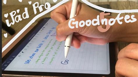 Goodnotes Note Taking Ipad Pro Youtube