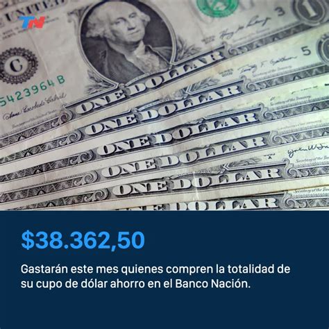 Dólar ahorro se renueva el cupo de US 200 TN