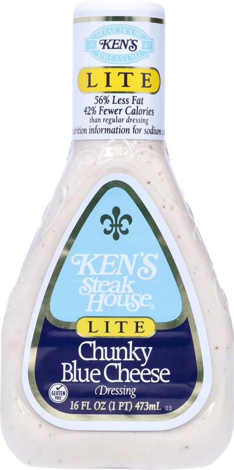 Calories In Dressing Blue Cheese Chunky Lite From Ken S Steak House