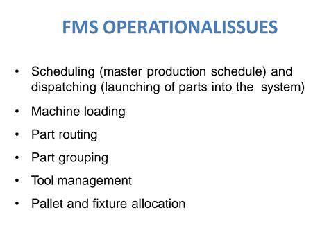 SOLUTION: Lecture 6 fms design and operational issues - Studypool