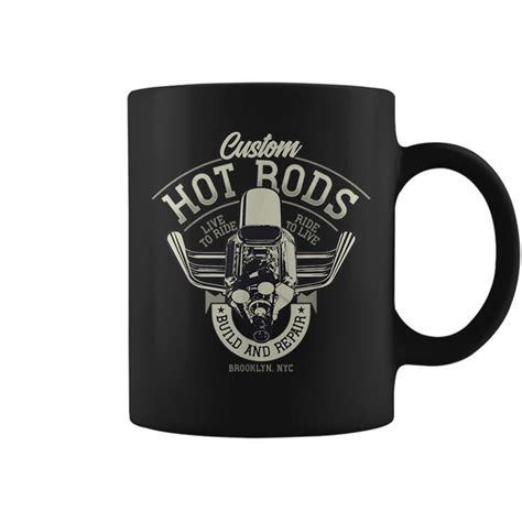 Hot Rod Vintage Old Classic Race Car Coffee Mug Mazezy