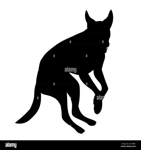 Silueta Negra De Un Perro Saltando Imagen Vector De Stock Alamy