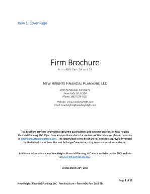 Fillable Online Firm Brochure Form Adv Part A Fax Email Print Pdffiller