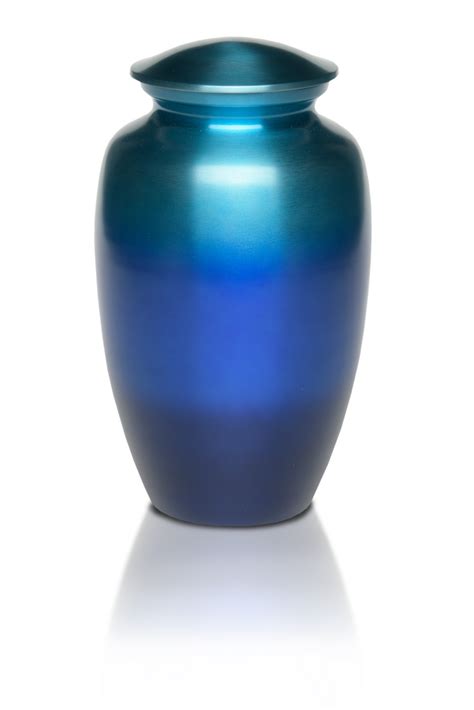 Alloy In Range Of Beautiful Blue Tones Adult 200 Cu In Cremation Urn — Afterlife Essentials