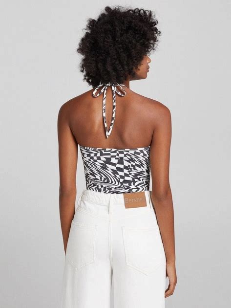 R̲O̲Z̲E̲T̲K̲A̲ | Боди-майка Bershka XAZ355927DNGZ S Черно-белая в ...