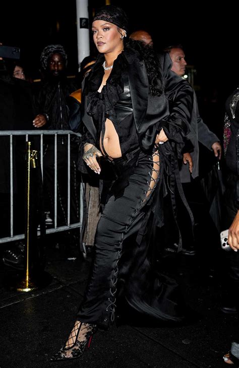 Pregnant Rihanna Bares Her Baby Bump at 2025 Met Gala Afterparty